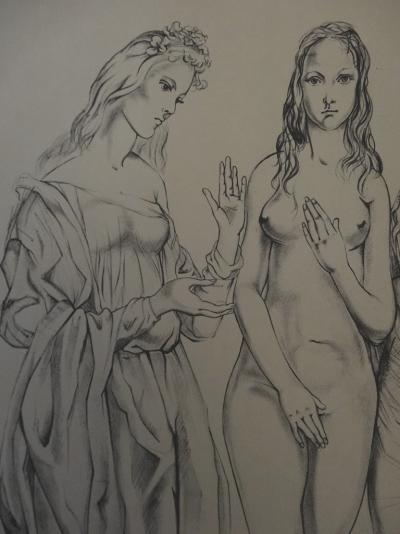 Tsuguharu FOUJITA - Les trois Graces, 1960, Lithographie originale 2