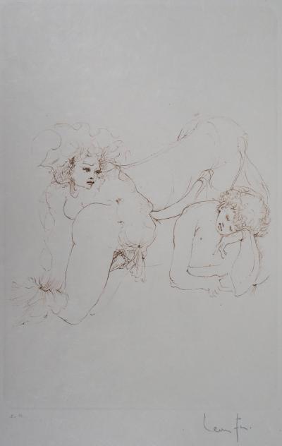 Leonor FINI : Jeux érotiques - Gravure Originale Signée 2