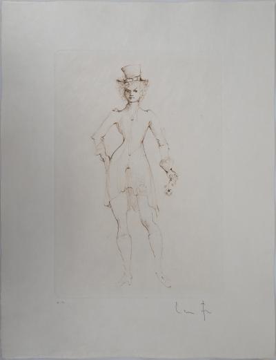 Leonor FINI : Gentilhomme à la rose - Gravure Originale Signée 2