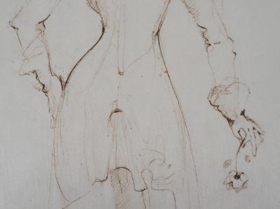 Leonor FINI : Gentilhomme à la rose - Gravure Originale Signée 2