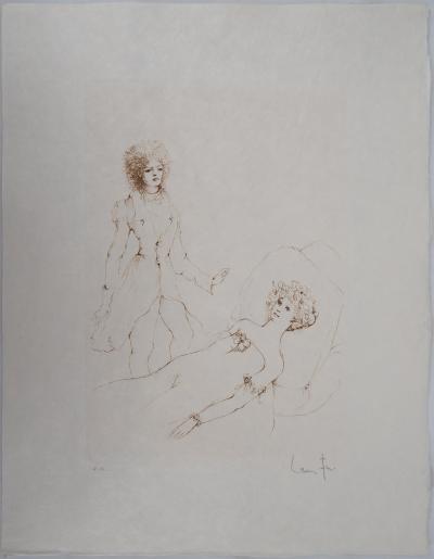 Leonor FINI : Alitée - Gravure Originale Signée 2