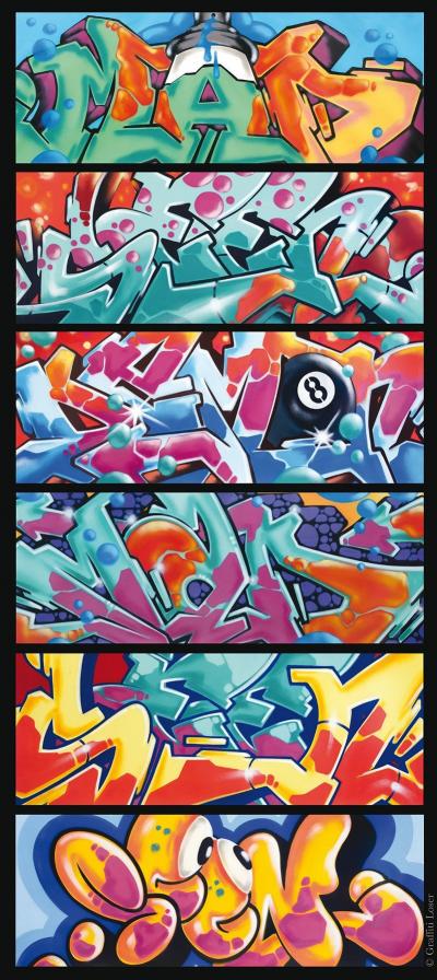 SEEN Les peintures Graffiti de SEEN de 2015,poster Signé 2