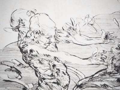Claude WEISBUCH : La chute de l'ange - Gravure Originale Signée 2