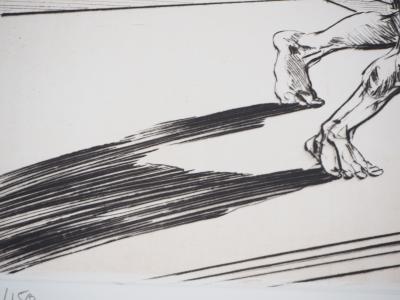 Claude WEISBUCH : La chute de l'ange - Gravure Originale Signée 2