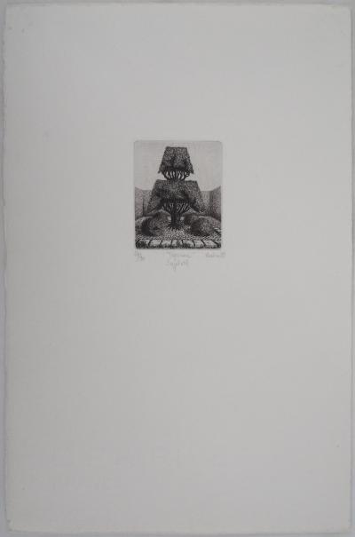François HOUTIN : Topicure (Sujet n°1) - Gravure Originale Signée 2