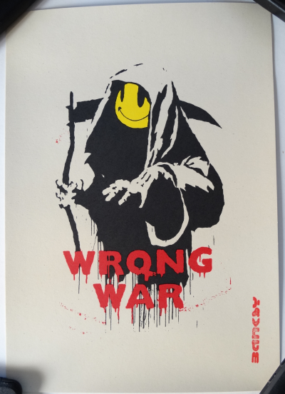 BANKSY (1974) (d’après) - Wrong War 2004, sérigraphie signée 2