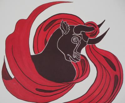 Jean MARAIS : Zodiaque, le Taureau - Lithographie Signée 2
