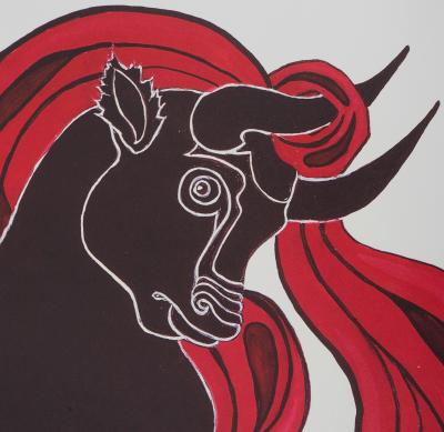 Jean MARAIS : Zodiaque, le Taureau - Lithographie Signée 2