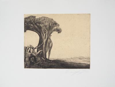 Ernst FUCHS : La Tentation d’Eve - Gravure originale signée 2