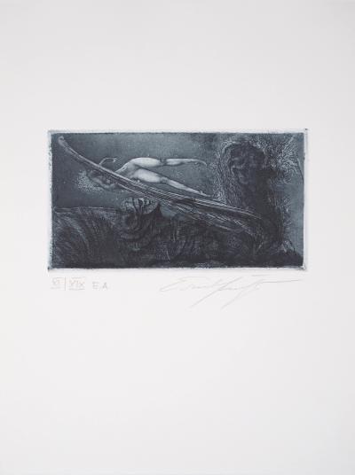 Ernst FUCHS : Le passage d’Eros - Gravure originale signée 2