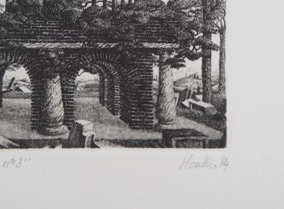 François HOUTIN - Jardin suspendu n°3, 1984 - Gravure Originale Signée 2