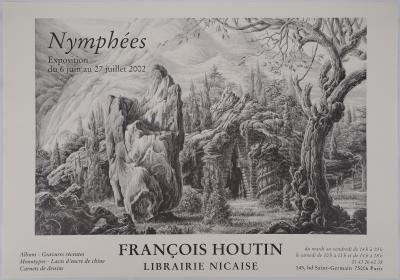 François HOUTIN : Nymphées - Affiche originale d’époque 2