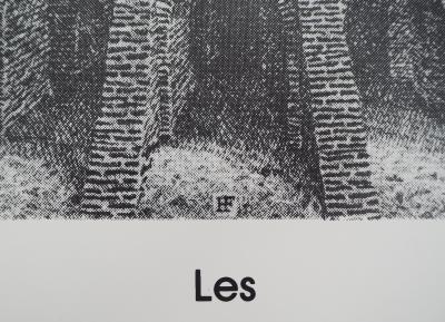 François HOUTIN : Les jardins imaginaires - Affiche originale d’époque 2
