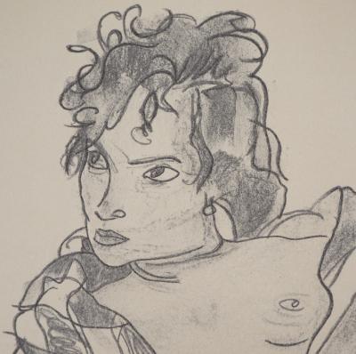 Egon SCHIELE (d’après) : Nu provocant - Lithographie Signée 2