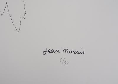 Jean MARAIS : Quand les masques tombent - Lithographie Originale Signée 2