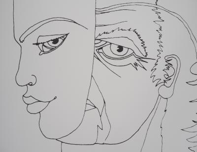 Jean MARAIS : Quand les masques tombent - Lithographie Originale Signée 2