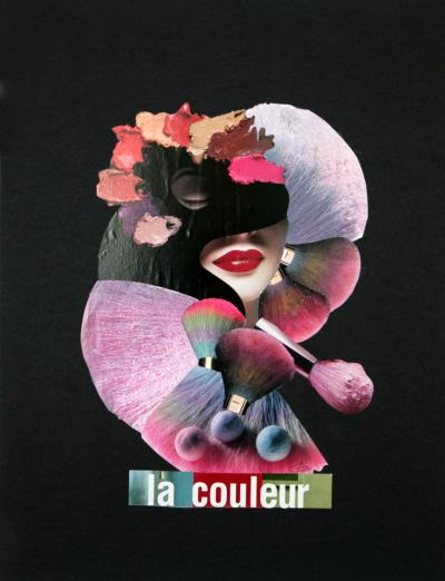 Elisa CASBAS - La couleur, 2018 - Collage sur papier 2