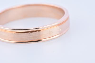 Bague alliance en or rose 18 carats 2
