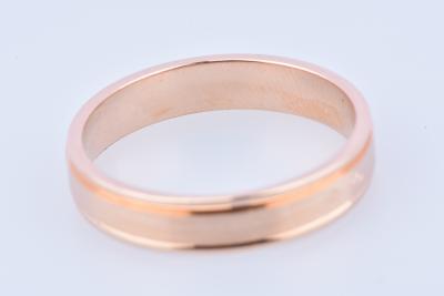 Bague alliance en or rose 18 carats 2
