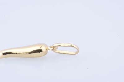 Pendentif petite corne d’abondance en or jaune 18 carats (750 millièmes). 2