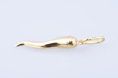 Pendentif petite corne d’abondance en or jaune 18 carats (750 millièmes). 2