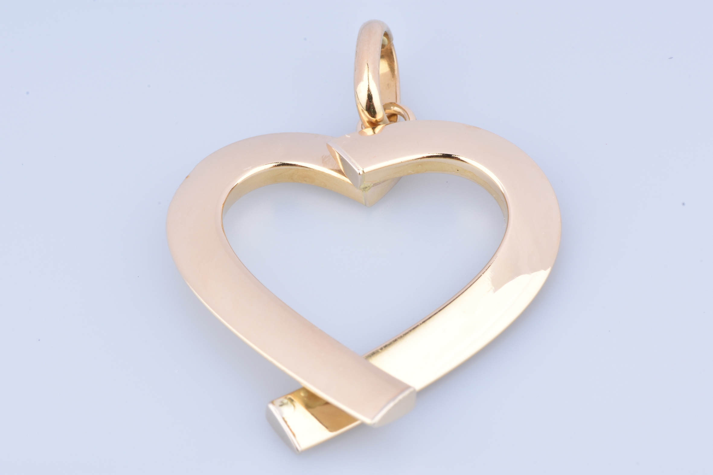 Pendentif coeur en or jaune 18 carats - Bijoux et montres - Plazzart