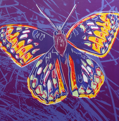 Andy Warhol (d’après) - Papillon, sérigraphie couleur, 1983 2