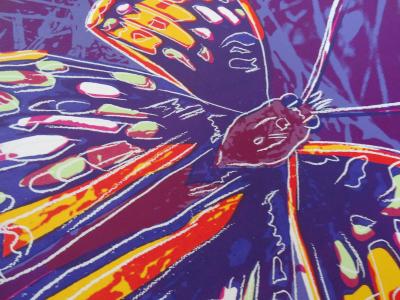 Andy Warhol (d’après) - Papillon, sérigraphie couleur, 1983 2