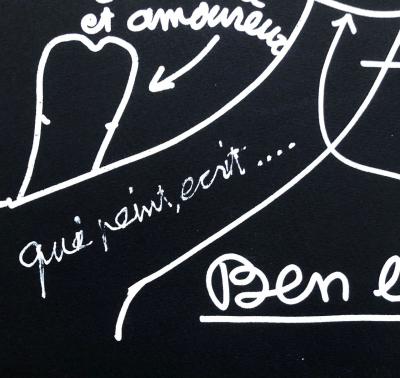 BEN - Ben le bon - Sérigraphie signée et réhaussée par l’artiste - Epreuve unique 2