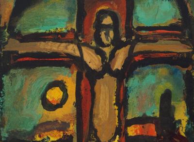 Georges ROUAULT - Crucifixion - Bois gravé et gaufrage signé 2