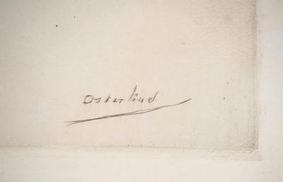 Allan ÖSTERLIND : Le double portrait - Gravure originale signée 2