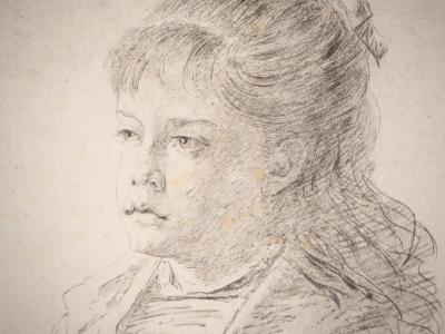 Paul Adolphe RAJON : Portrait féminin - Gravure originale signée 2