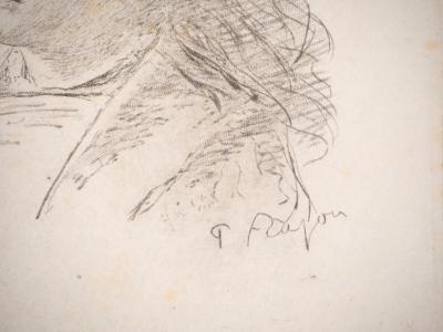 Paul Adolphe RAJON : Portrait féminin - Gravure originale signée 2