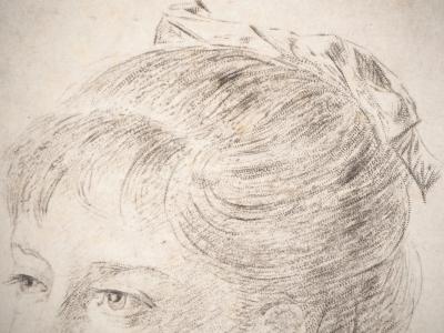 Paul Adolphe RAJON : Portrait féminin - Gravure originale signée 2