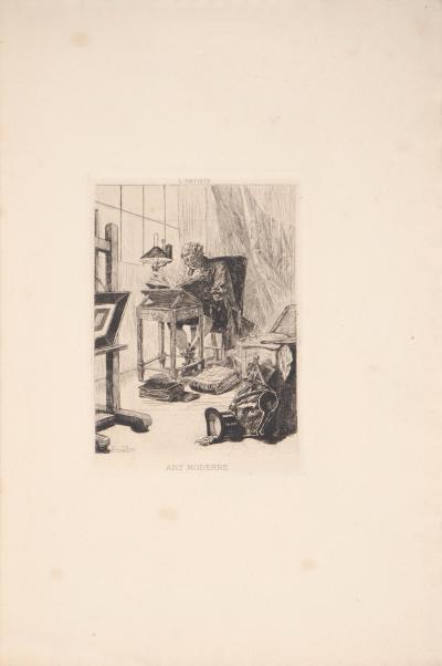 Félicien ROPS : L’Artiste - Gravure originale signée 2