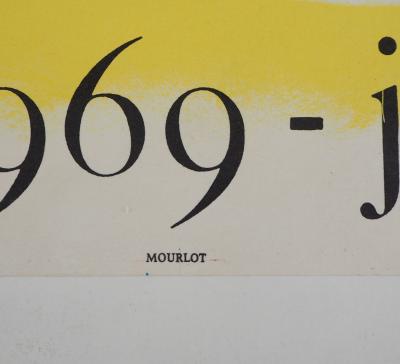 Marc CHAGALL (d’après) - Le profil jaune - Affiche lithographie signée 2