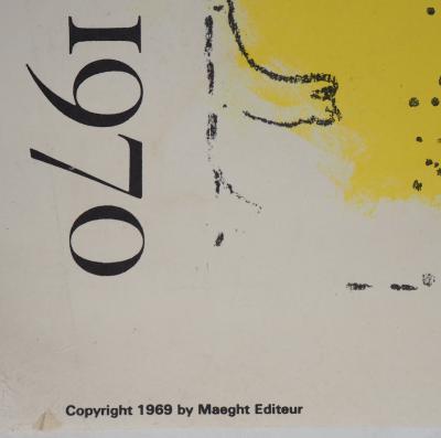 Marc CHAGALL (d’après) - Le profil jaune - Affiche lithographie signée 2