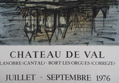 Bernard BUFFET : Le château de Val - Lithographie 2