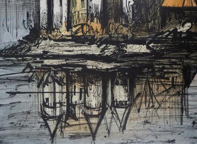 Bernard BUFFET : Le château de Val - Lithographie 2