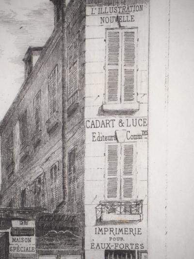 Alfred TAIÉE : Vieux Paris - Eau forte originale signée 2