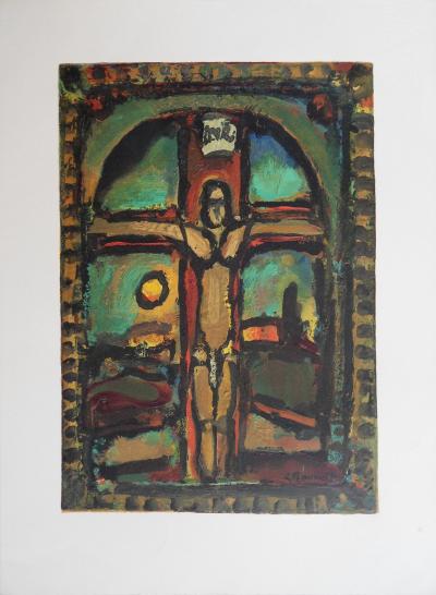 Georges ROUAULT - Crucifixion - Bois gravé et gaufrage signé 2