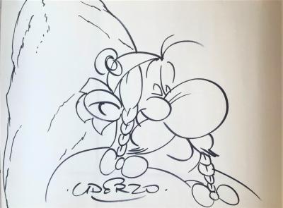 Albert UDERZO - Dessin original Obélix 2