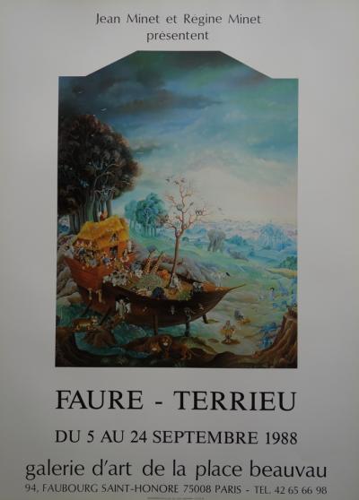 Janine FAURE TERRIEU : L’Arche de Noé, 1988 - Affiche 2