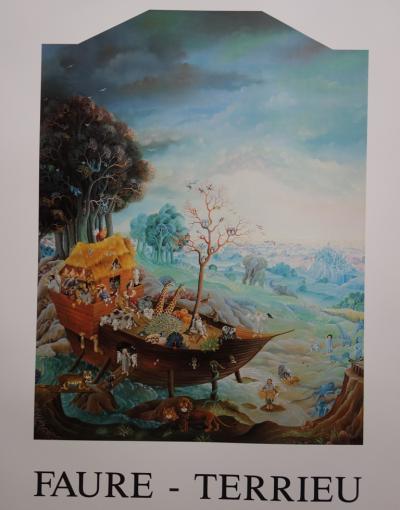 Janine FAURE TERRIEU : L’Arche de Noé, 1988 - Affiche 2