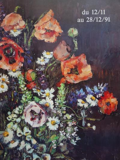 Pierre LETELLIER : Bouquet champêtre, Galerie Beauvau, 1991 - Affiche 2