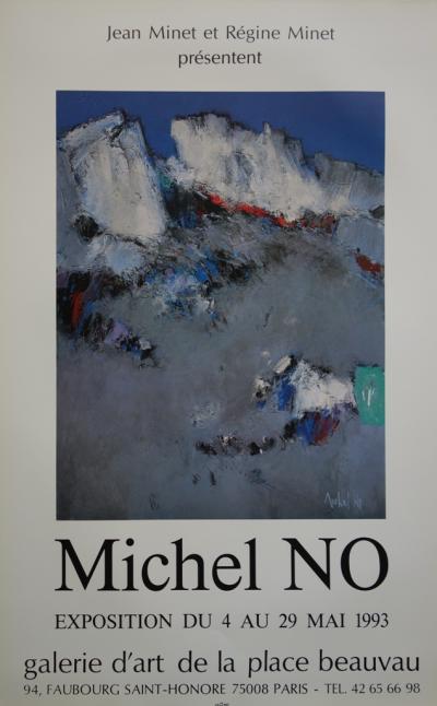 Michel NO : Montagne, Paysage des Alpes, 1993 - Affiche 2
