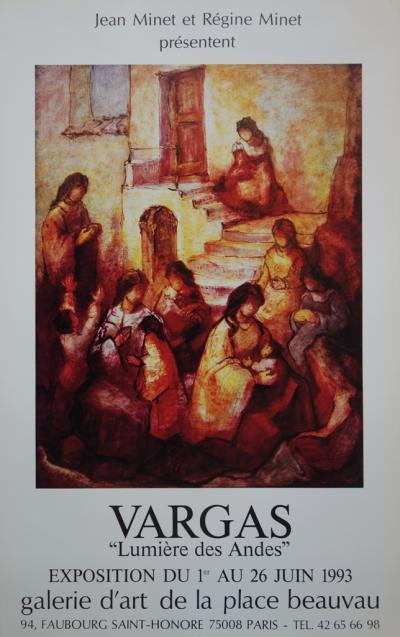Mario VARGAS : Lumière des Andes, 1993 - Affiche 2