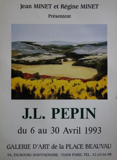 Jean-Louis PEPIN :  Paysages de Provence, 1993 - Affiche 2