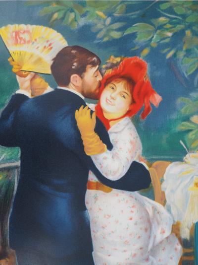 Pierre-Auguste RENOIR (d’après) : Le couple dansant au bal - Lithographie Signée 2