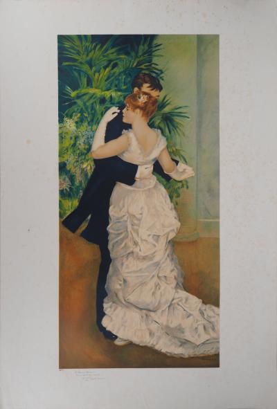 Pierre-Auguste RENOIR (d’après) : Danse dans la ville - Lithographie Signée 2